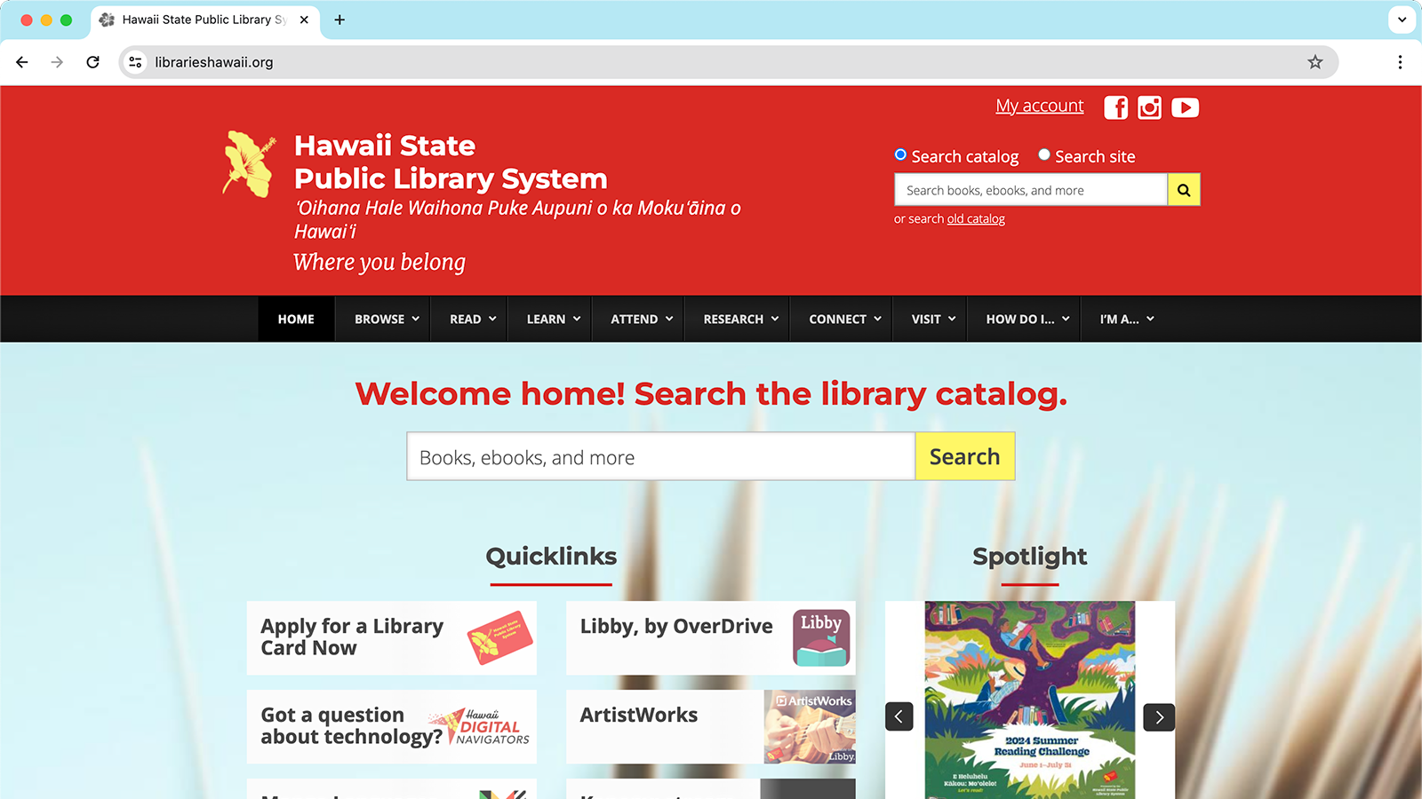 The image of current website of HSPL.