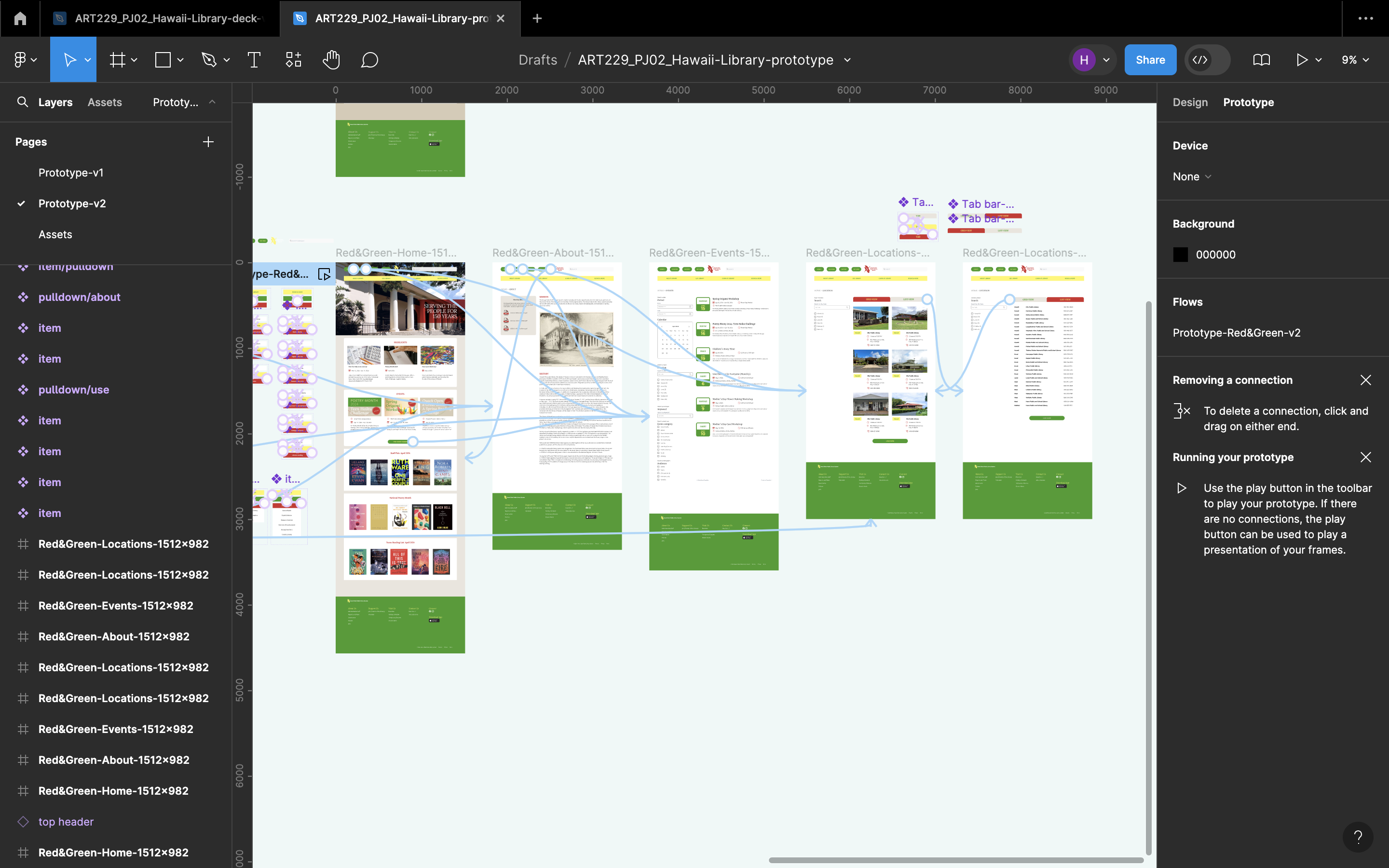 A screenshot of high-fidelity wireframe using Figma, showing the userflow.