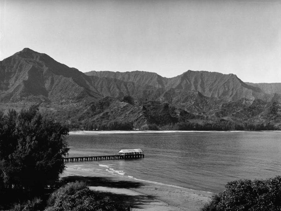 A scenery of Kauai island from Hawaii, where Fujita was born.