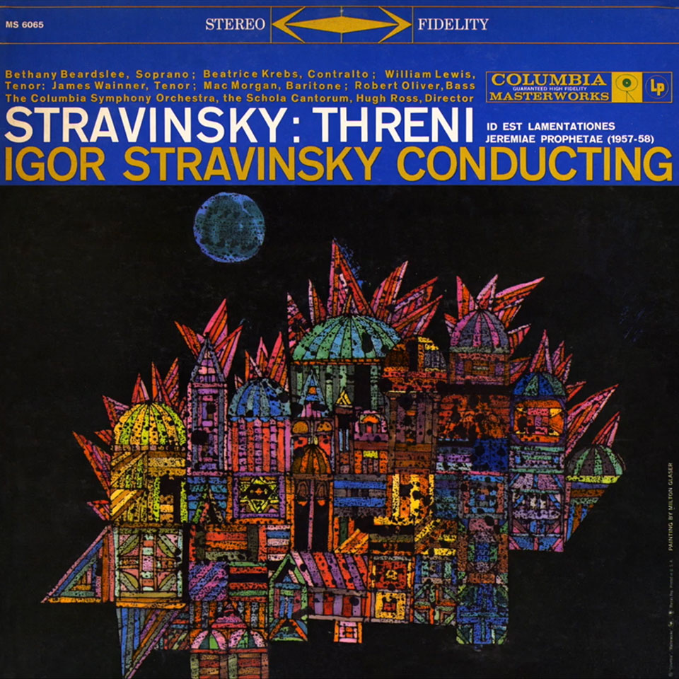 Album cover for Stravinsky, artwork by Milton Glazer.