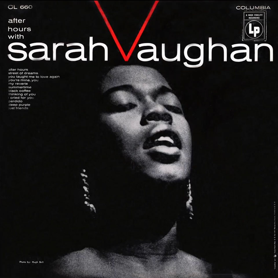 Album cover for Sarah Vaughan.